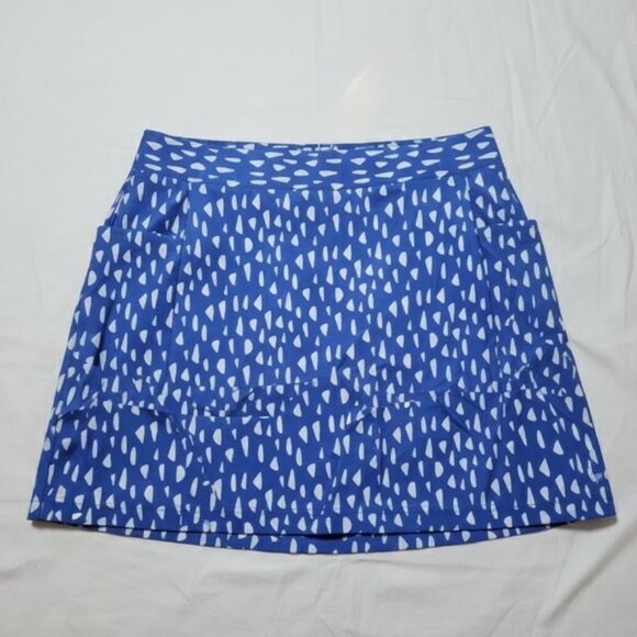 Like New Chico’s Women's Zenergy Neema Pebble Pocket‎ Skort Amparo Blue 12 - Picture 4 of 15